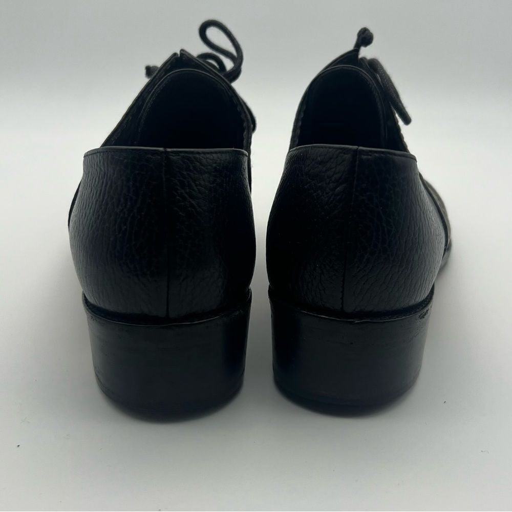 Walter Steiger Dark Brown with cream stitching Vintage Lace Up Loafers size 8 - Picture 7 of 11